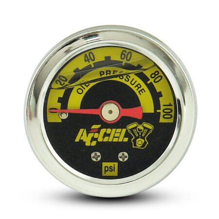 Taverner Motorsports - Oil Pressure Gauge; 0-100psi Chr - ACL-7122