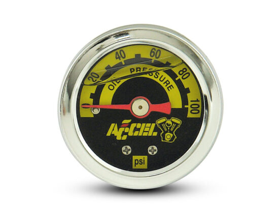 Taverner Motorsports - Oil Pressure Gauge; 0-100psi Chr - ACL-7122