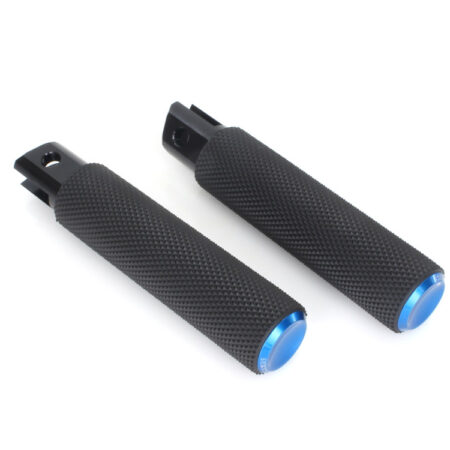 Taverner Motorsports - Footpegs; Knurled Fusion Blue - AN-07-950