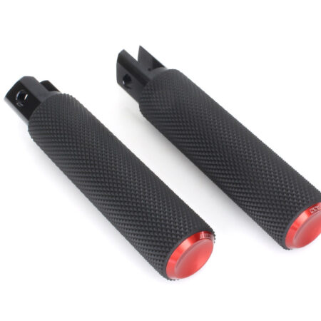 Taverner Motorsports - Footpegs; Knurled Fusion Red - AN-07-954