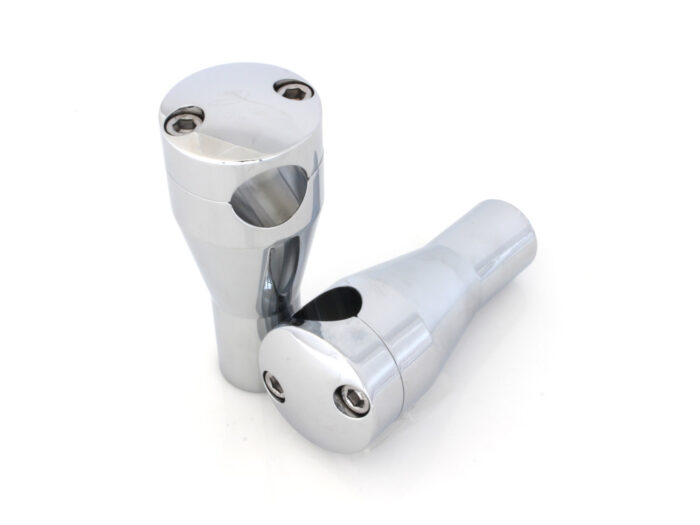 Taverner Motorsports - Risers; 4" Round Top Chr - BAI-57-6001A