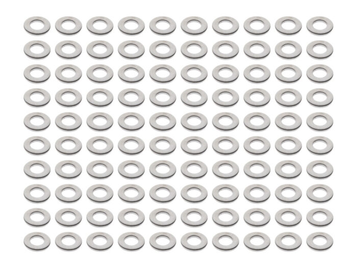 Taverner Motorsports - Washer; Flat 3/8" Chr (Pack 100) - CM-3-8-F-100