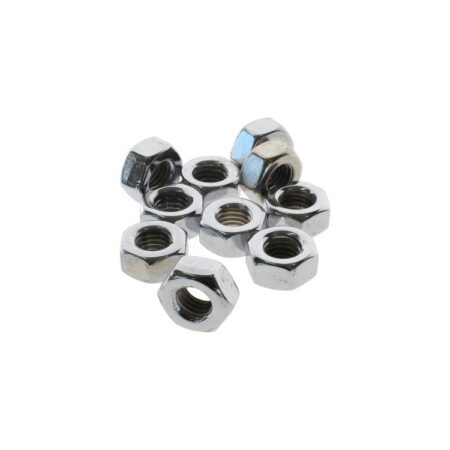 Taverner Motorsports - Nut; Hex unf 1/4-28 (Pk10) Chr - CM-HN-400