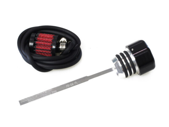 Taverner Motorsports - Vented Dipstick; FLH'93-06 Blk - FE-3096