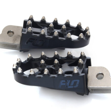 Taverner Motorsports - Footpegs; V2 MX Blk S/Tail'18up Fr - FLO-FPEG-800-3BLK