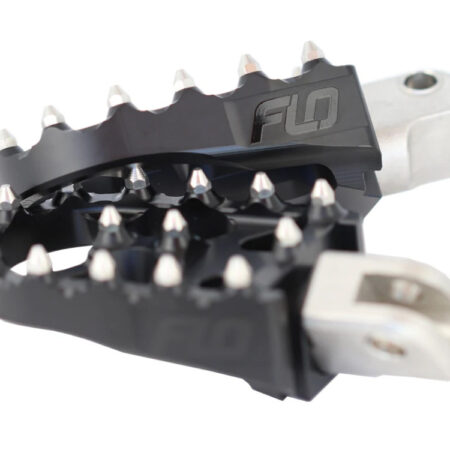 Taverner Motorsports - Footpegs; V2 MX Blk FTR1200'19up Fr - FLO-FPEG-800-4BLK