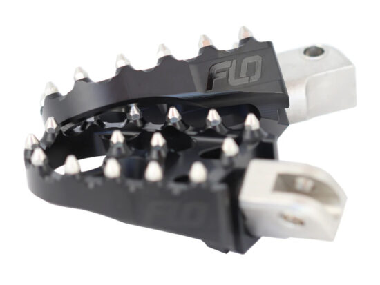 Taverner Motorsports - Footpegs; V2 MX Blk FTR1200'19up Fr - FLO-FPEG-800-4BLK