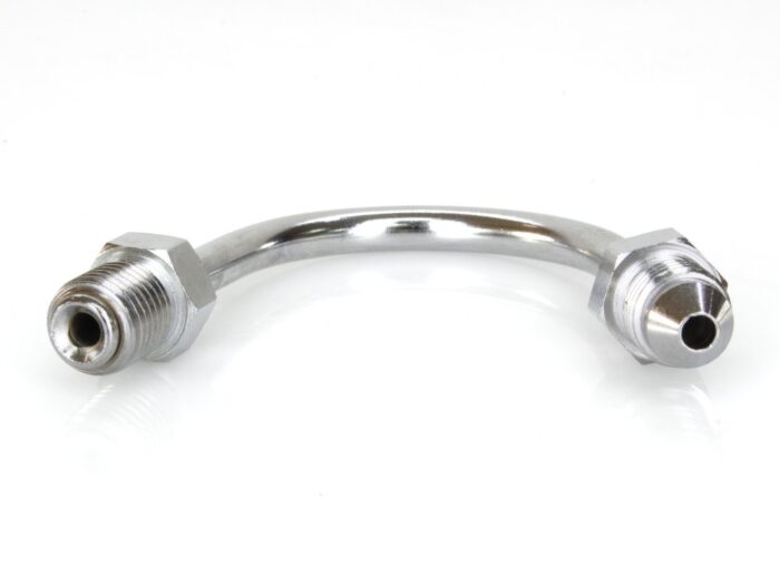Taverner Motorsports - Adapter; Male #3 x 3/8-24 150o Bend - GOO-P6150-03CH