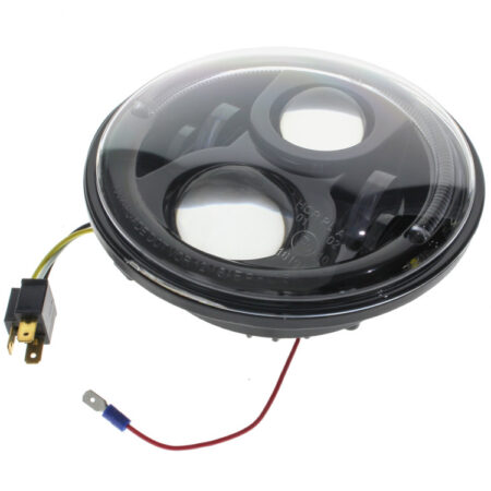 Taverner Motorsports - H/Light; 7" w/Halo 80w LED Blk HD