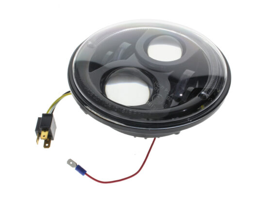 Taverner Motorsports - H/Light; 7" w/Halo 80w LED Blk HD