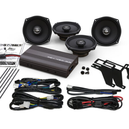 Taverner Motorsports - 4 Speaker HT Kit; FLHT'98-13 - HT-REV-450U-KIT-AA