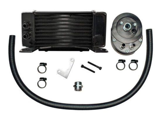 Taverner Motorsports - Oil Cooler Kit; FLH'84-08 LowMount - JAG-750-2300