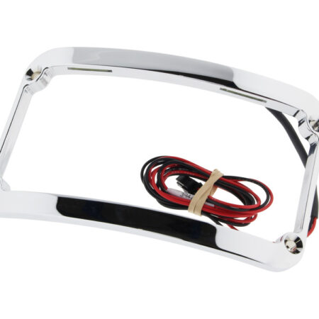 Taverner Motorsports - N/Plate Frame; Curved Chr w/LED - KKC-2030-0839