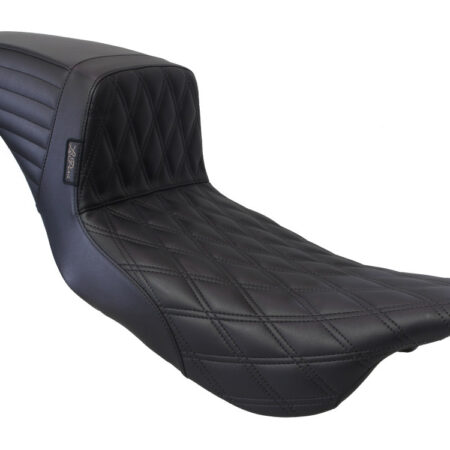 Taverner Motorsports - Seat; FLH'08-24 Kickflip DLLegs Blk - LP-LK-597DLDD