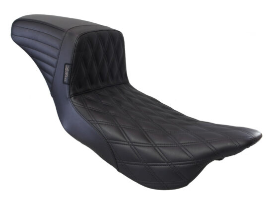 Taverner Motorsports - Seat; FLH'08-24 Kickflip DLLegs Blk - LP-LK-597DLDD