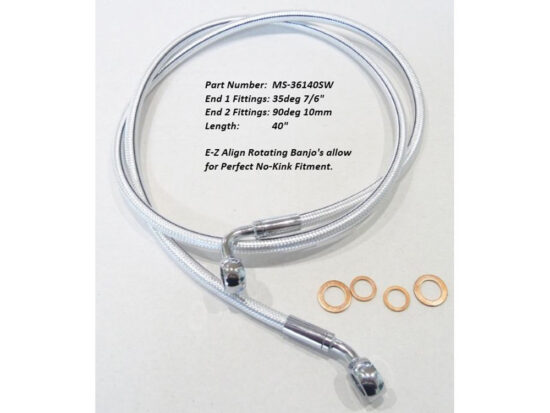 Taverner Motorsports - SC2 EZ Brake Line; FR 40"x35x7/16" - MS-36140SW