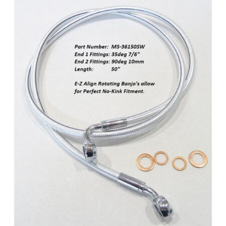 Taverner Motorsports - SC2 EZ Brake Line; FR 50"x35x7/16" - MS-36150SW