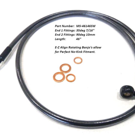 Taverner Motorsports - BP EZ Brake Line; FR 46"x35dx7/16" - MS-46146SW