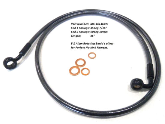 Taverner Motorsports - BP EZ Brake Line; FR 46"x35dx7/16" - MS-46146SW