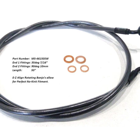 Taverner Motorsports - BP EZ Brake Line; FR 50"x35dx7/16" - MS-46150SW