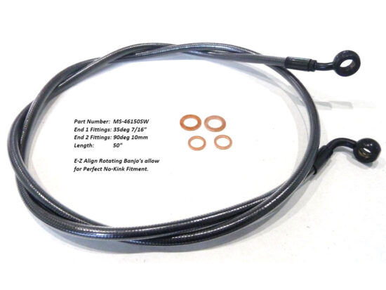 Taverner Motorsports - BP EZ Brake Line; FR 50"x35dx7/16" - MS-46150SW