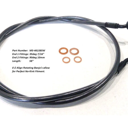 Taverner Motorsports - BP EZ Brake Line; FR 58"x35dx7/16" - MS-46158SW