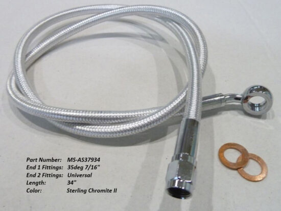 Taverner Motorsports - SC2 Top Brake Line; 34"x35dx7/16" - MS-AS37934