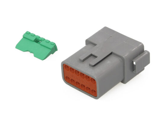 Taverner Motorsports - Deutsch Receptacle; 12-Wire Grey - NMZ-DR-12G