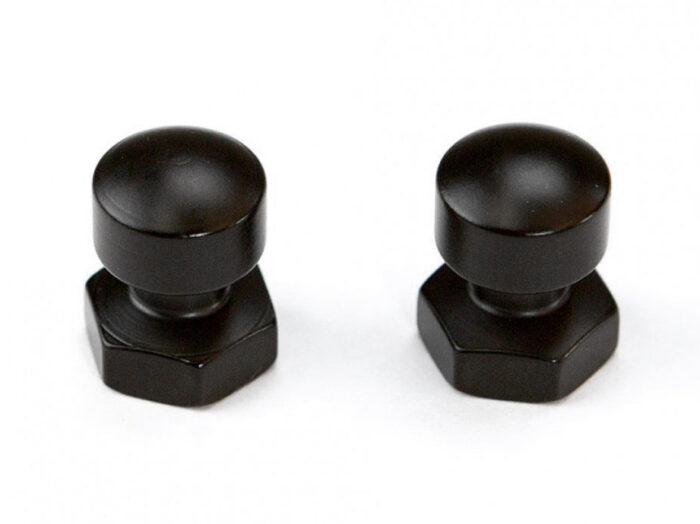 Taverner Motorsports - Seat Mnt Nuts; 1/4-20 Blk (pair) - SAD-11819BB