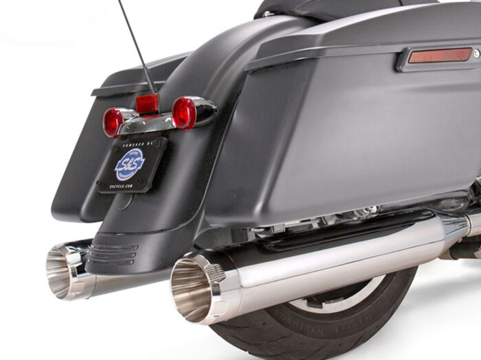 Taverner Motorsports - Mufflers; FLH'17up 4.5" Chr w/Chr - SS550-0665