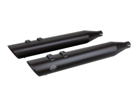 Taverner Motorsports - Mufflers; FLH'17up 4" Blk Slash - SS550-0696