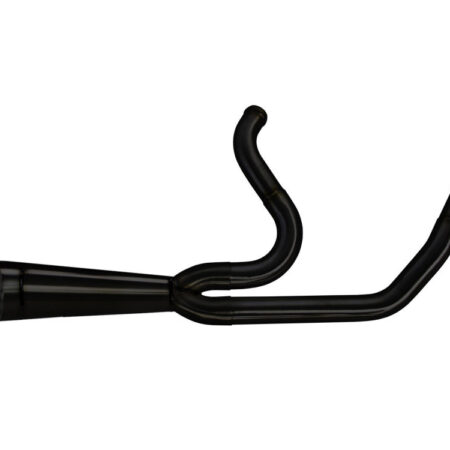 Taverner Motorsports - Exhaust; FLH'17up Shorty 2:1 - TBR-005-4870199-BLK