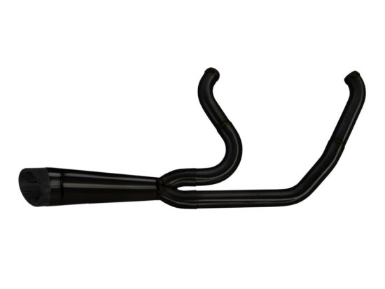 Taverner Motorsports - Exhaust; FLH'17up Shorty 2:1 - TBR-005-4870199-BLK