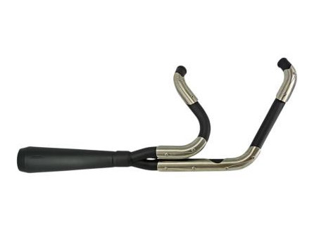 Taverner Motorsports - Exhaust; FLH'07-16 Assault 2:1 Blk - TP-TM-5000BK