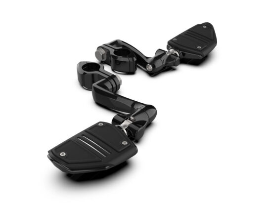 Taverner Motorsports - Footpegs; H/Way Twin Rail Blk - CIR-60525