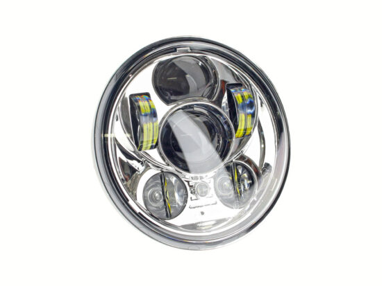 Taverner Motorsports - H/Light; 5-3/4" w/Parker 50w LED - HOG-4057CAIN-CHR