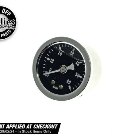 Taverner Motorsports - Oil Pressure Gauge; 0-60psi Chr - BAI-03-0053-60