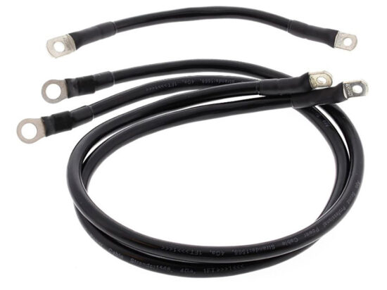 Taverner Motorsports - Battery Cables; FLH'80-88 Blk - ABR-79-3007-1