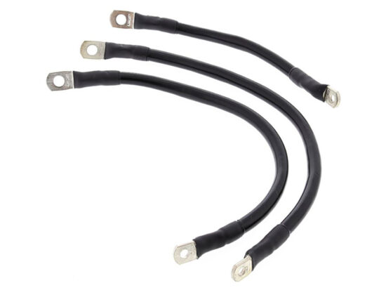 Taverner Motorsports - Battery Cables; FLH'93-08 Blk - ABR-79-3009-1