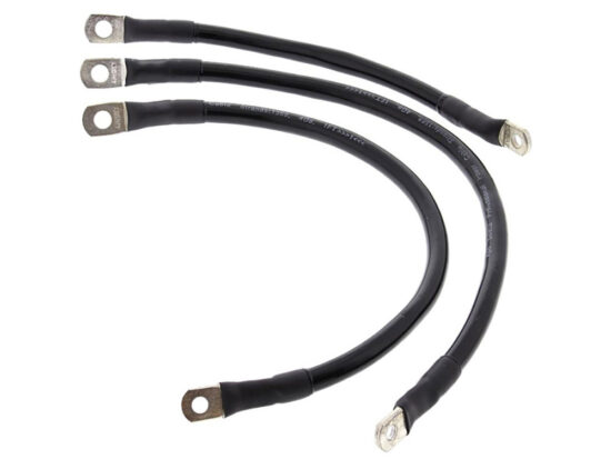 Taverner Motorsports - Battery Cables; FXD'04-09 Blk - ABR-79-3013-1