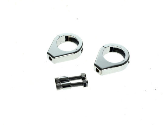 Taverner Motorsports - T/Signal Clamp; 39mm Forks Chr - BAI-12-6049-39