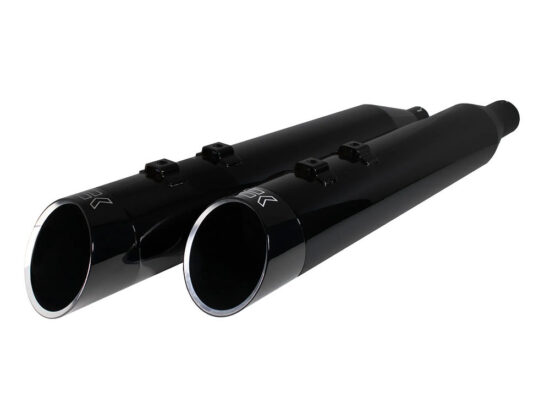 Taverner Motorsports - Mufflers; FLH'17up 4.5" Obsidian - KW202645