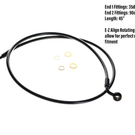 Taverner Motorsports - BP EZ Brake Line; FR 45"x35dx7/16" - MS-46145SW