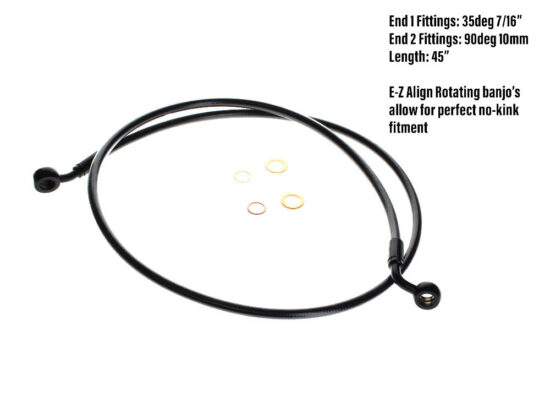 Taverner Motorsports - BP EZ Brake Line; FR 45"x35dx7/16" - MS-46145SW