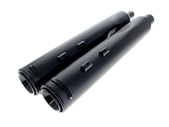 Taverner Motorsports - Mufflers; FLH'17up 4.5" Blk w/Blk - RIN-500-1113