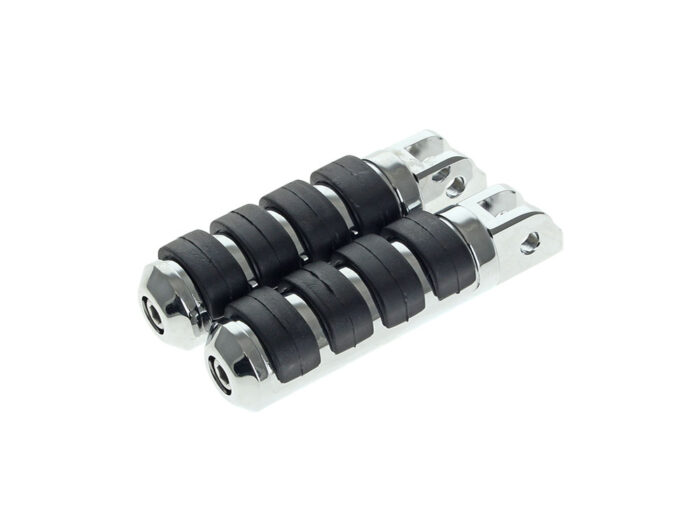 Comfort Iso Style Large Footpegs - Chrome. Fits Softail 2018up Front Rider