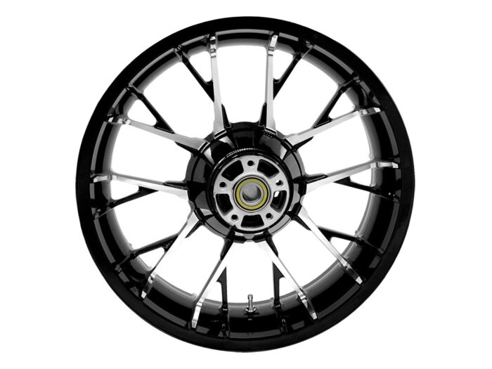 18in. x 5.50in. wide Marlin 3D Wheel with Rear Hub - Bronze. Fits Touring 2009up with ABS