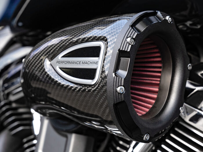 C4 Series Air Cleaner Kit - Carbon Fiber. Fits Twin Cam 2008-2017 with Throttle-by-Wire