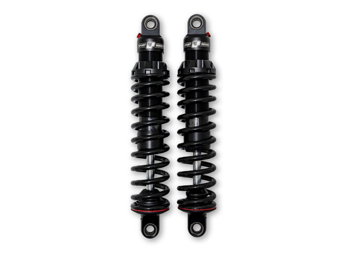 494 Series, 13in. Rear Shock Absorbers - Black. Fits Touring 1993up