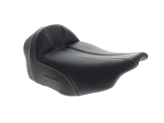 Extended Reach Dominator Solo Seat. Fits CVO Touring 2023up & Street Glide & Road Glide 2024up. Can Option a Backrest.